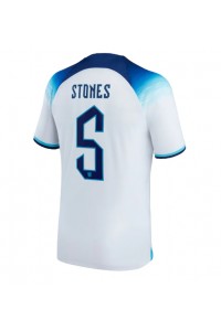 England John Stones #5 Fotballdrakt Hjemme Klær VM 2022 Korte ermer